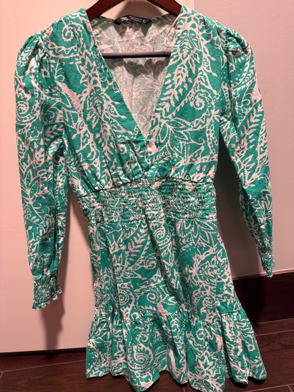 Zara Long sleeve mini dress